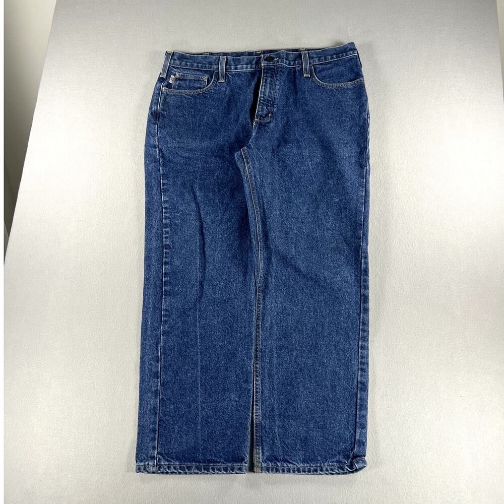 Carhartt FR Jeans Mens (40x30) Blue FRB 004-MDS Flame Resistant Work Chore
